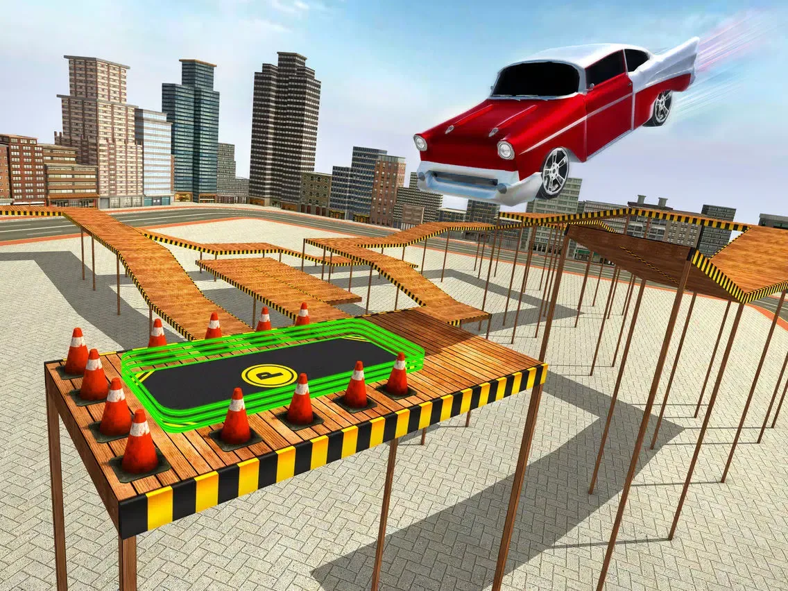 ภาพหน้าจอของ Classic Car Stunt Parking - Driving Simulator 2017 iPad 