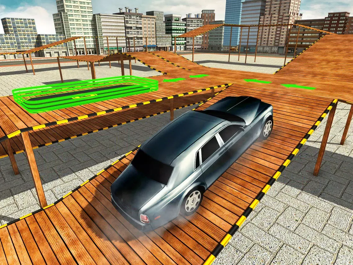 ภาพหน้าจอของ Classic Car Stunt Parking - Driving Simulator 2017 iPad 