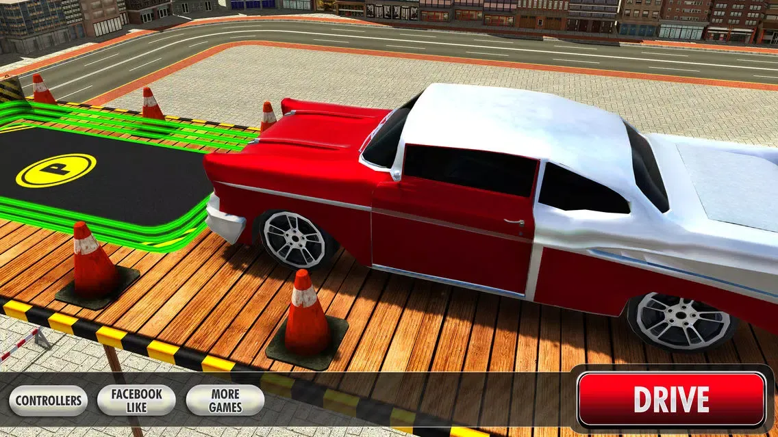 ภาพหน้าจอของ Classic Car Stunt Parking - Driving Simulator 2017
