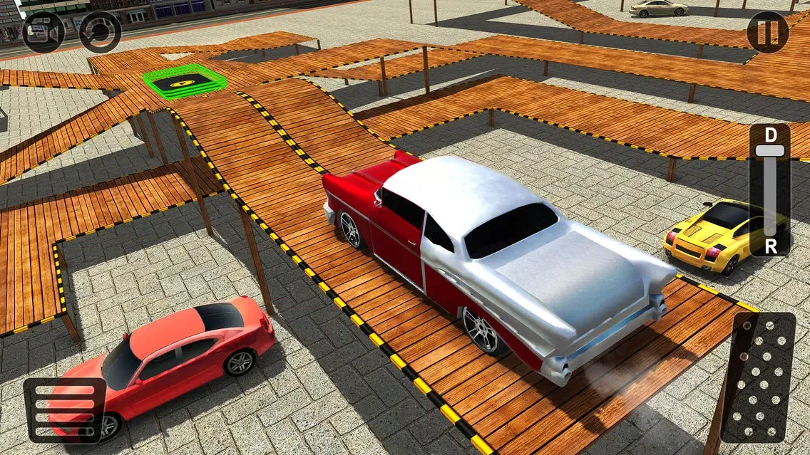 ภาพหน้าจอของ Classic Car Stunt Parking - Driving Simulator 2017