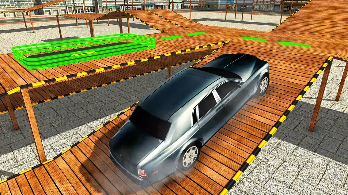 ภาพหน้าจอของ Classic Car Stunt Parking - Driving Simulator 2017