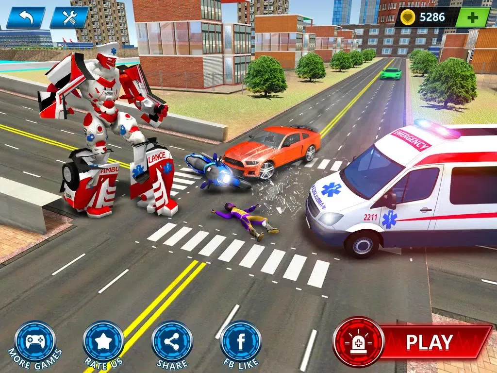 Ambulance Robot City Rescue Screenshots