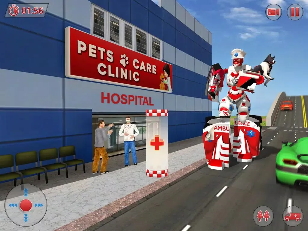 Ambulance Robot City Rescue Screenshots