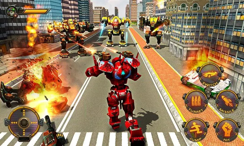 Robot Car War Transform Fight Screenshots