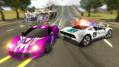 Police Car Chase Smash vs Criminal Gangster Escape Screenshots