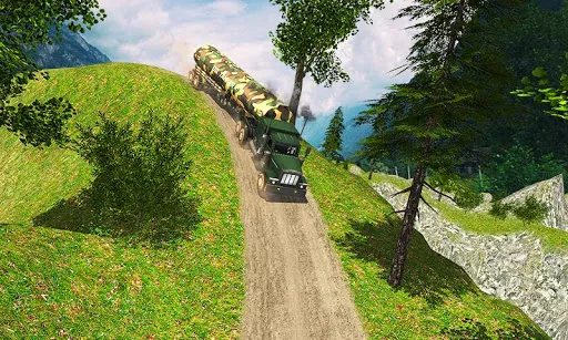 Uphill Offroad Army Oil Tanker Screenshots