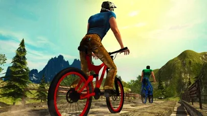 Crazy Off road Mountain Bicycle Rider Simulator 3D应用截图