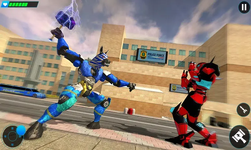 Police limo Zebra Robot 3D Screenshots