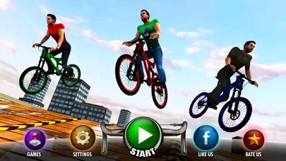 Capturas de tela do Rooftop BMX Bicycle Stunt Rider - Cycle Simulation