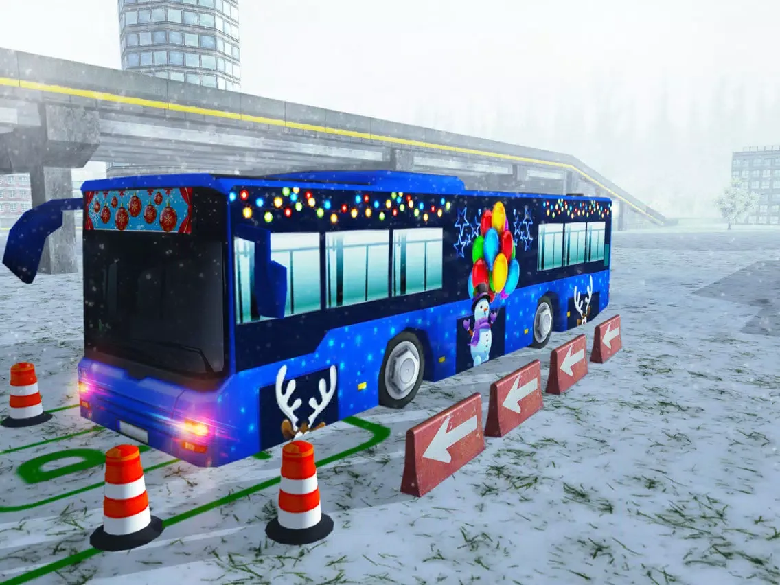 صور Winter Bus Driver 3D Simulator: Snow Hill Parking iPad 
