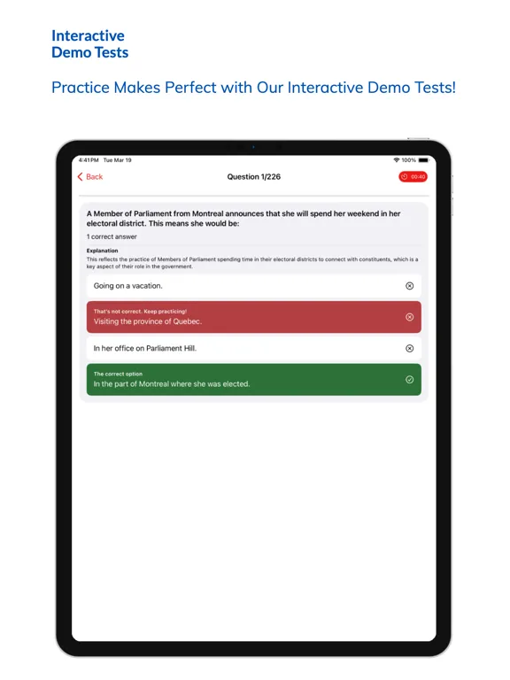 Canada Citizenship Test Kit iPad  سکرین شاٹس