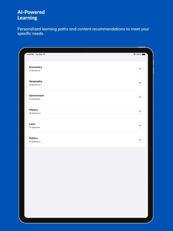 Canada Citizenship Test Kit iPad  سکرین شاٹس