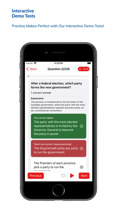 Canada Citizenship Test Kit سکرین شاٹس