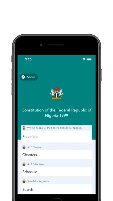 Constitution of Nigeria 1999 سکرین شاٹس