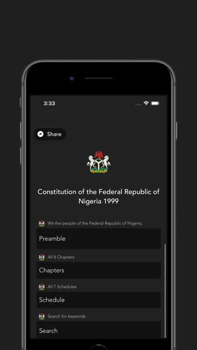 Constitution of Nigeria 1999 سکرین شاٹس