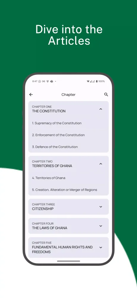 The 1992 Constitution of Ghana سکرین شاٹس