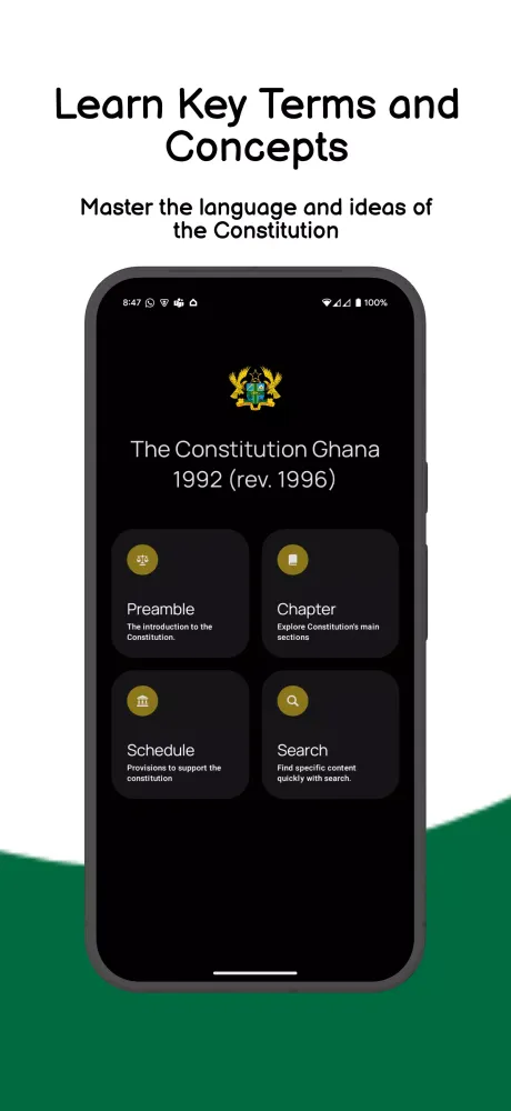 The 1992 Constitution of Ghana سکرین شاٹس