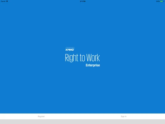 KPMG Right to Work Enterprise iPad  Screenshots