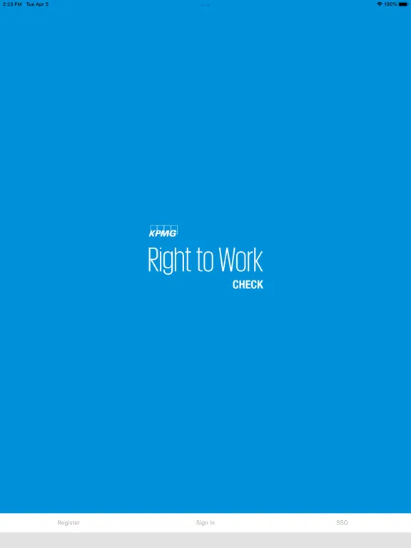 KPMG Right to Work Check iPad 應用截圖