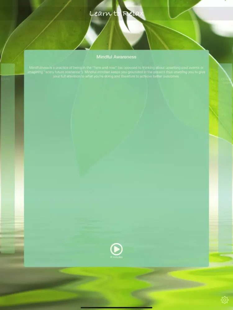 ภาพหน้าจอของ Learn to Relax iPad