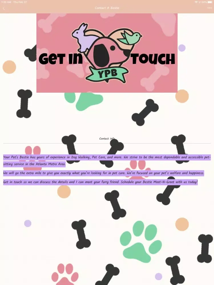 Скриншоты Your Pet's Bestie iPad 