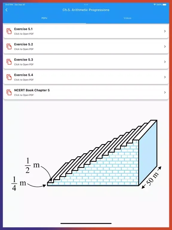 Capturas de pantalla de Class 10 Maths Solutions iPad 