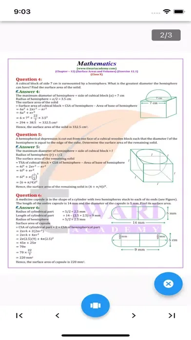 Capturas de pantalla de Class 10 Maths Solutions