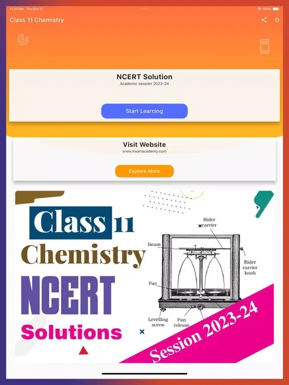 Zrzuty ekranu Class 11 Chemistry Solutions iPad 