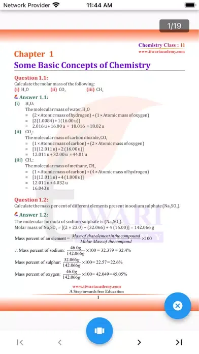 Zrzuty ekranu Class 11 Chemistry Solutions
