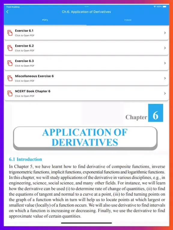 تصاویر Class 12 Maths Solutions iPad 