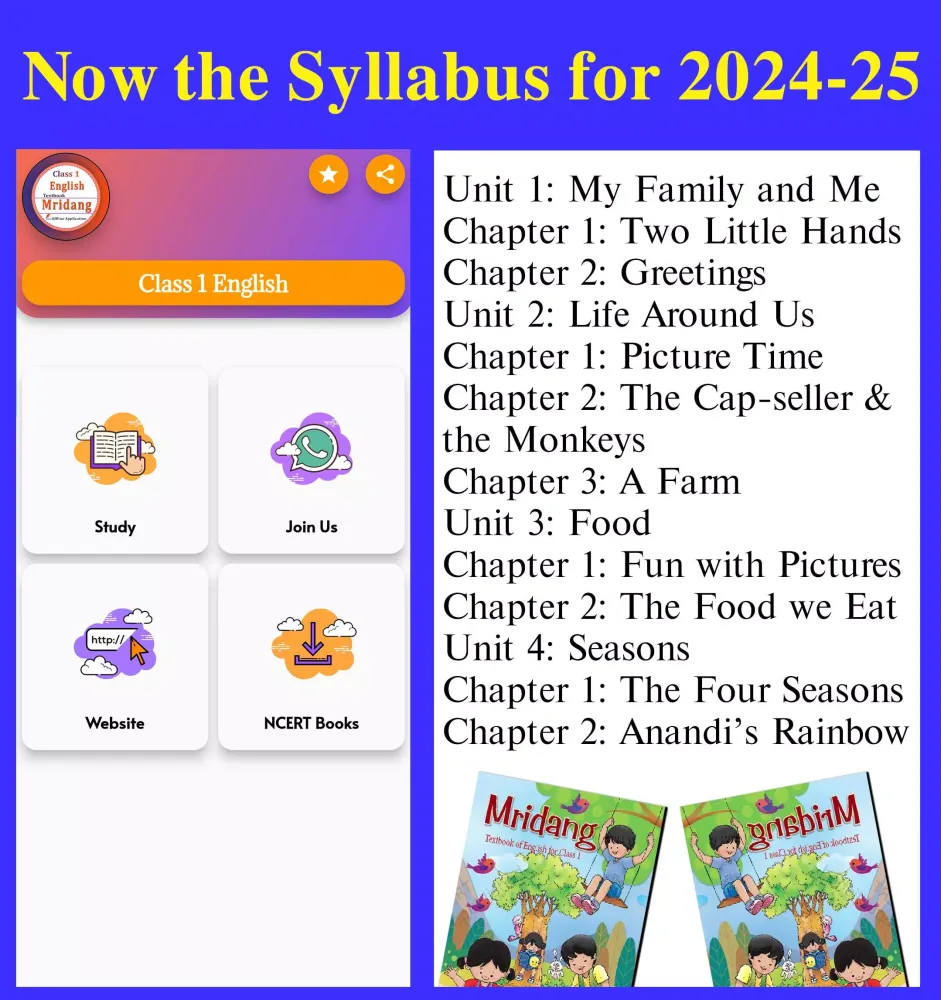 Class 1 English Guide 2024-25 Screenshots