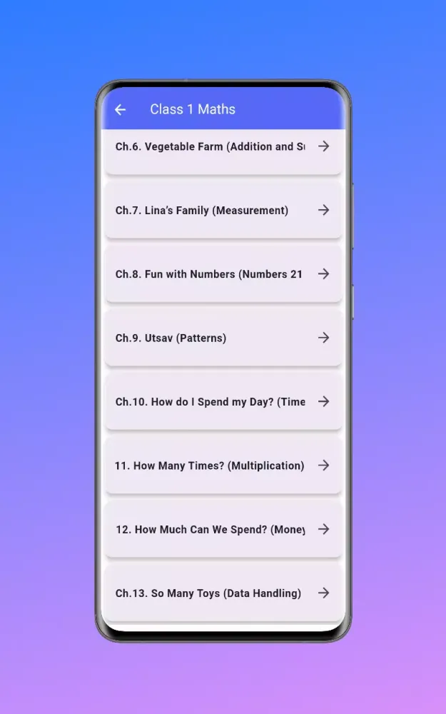 Tangkapan layar Class 1 Maths Joyful Guide