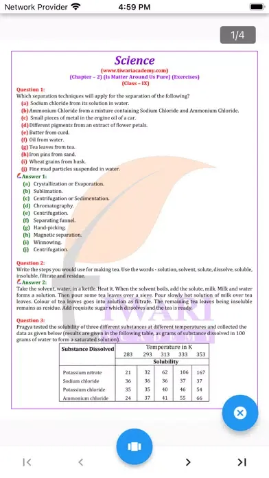 Class 9 Science Solutions স্ক্রিনশট