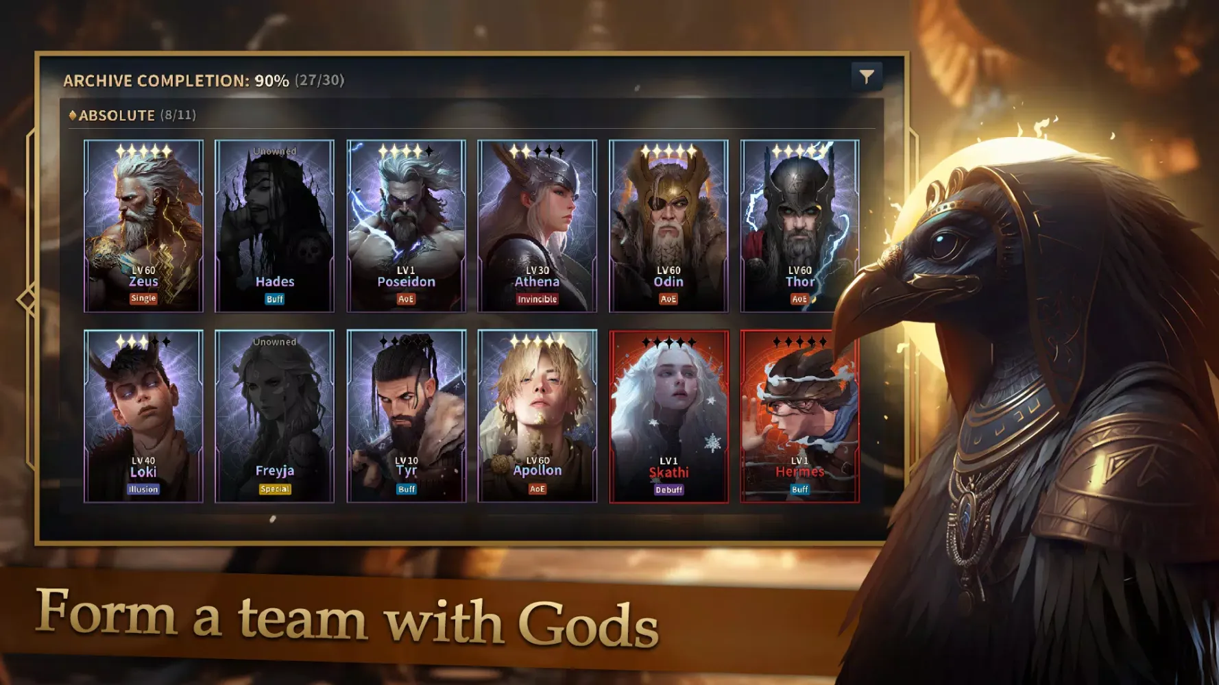 ภาพหน้าจอของ GODS RAID : Team Battle RPG