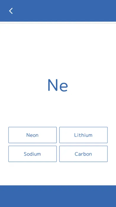 Element Symbol Quiz Screenshots
