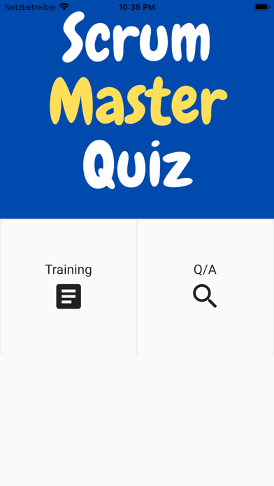 Zrzuty ekranu Scrum Master Quiz