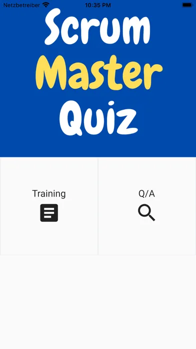 Ảnh chụp màn hình của Scrum Master Quiz