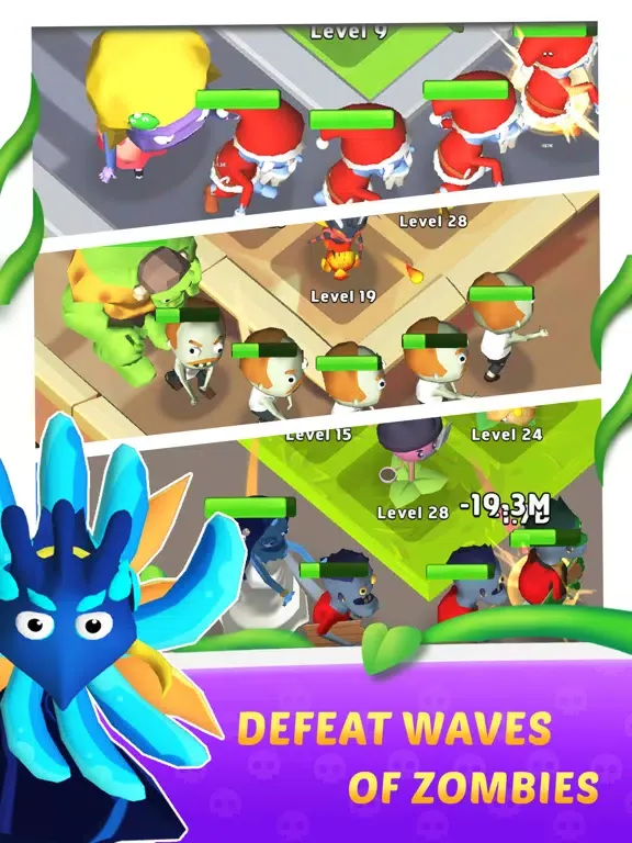 Merge Plants 3D-Garden Defense iPad  स्क्रीनशॉट