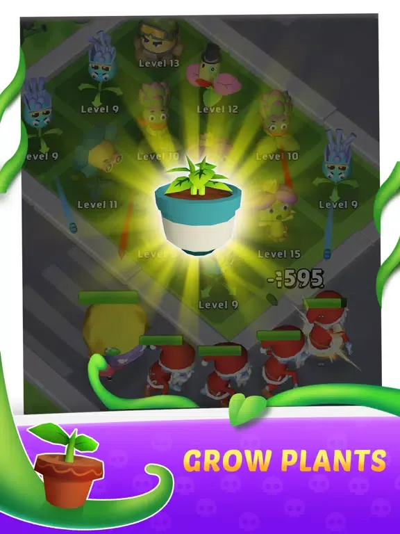 Merge Plants 3D-Garden Defense iPad  स्क्रीनशॉट