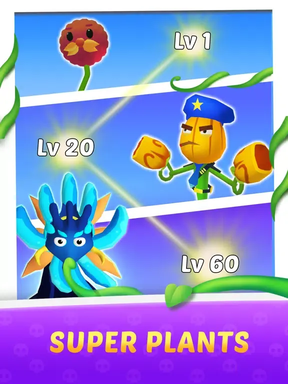 Merge Plants 3D-Garden Defense iPad  स्क्रीनशॉट