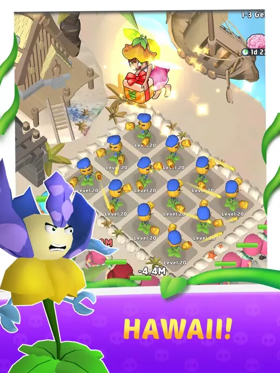 Merge Plants 3D-Garden Defense iPad  स्क्रीनशॉट