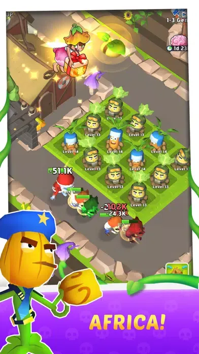 Merge Plants 3D-Garden Defense स्क्रीनशॉट