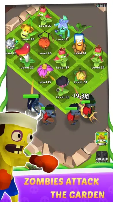 Merge Plants 3D-Garden Defense स्क्रीनशॉट