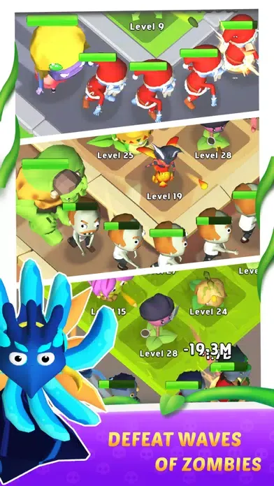 Merge Plants 3D-Garden Defense स्क्रीनशॉट