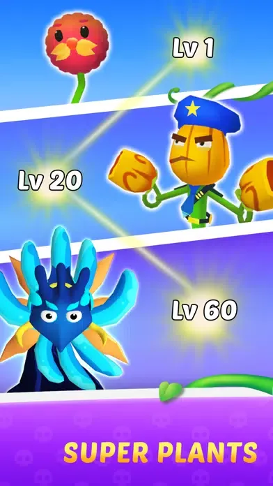Merge Plants 3D-Garden Defense स्क्रीनशॉट