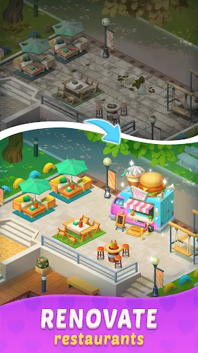 Merge Resto - Match & Decor スクリーンショット
