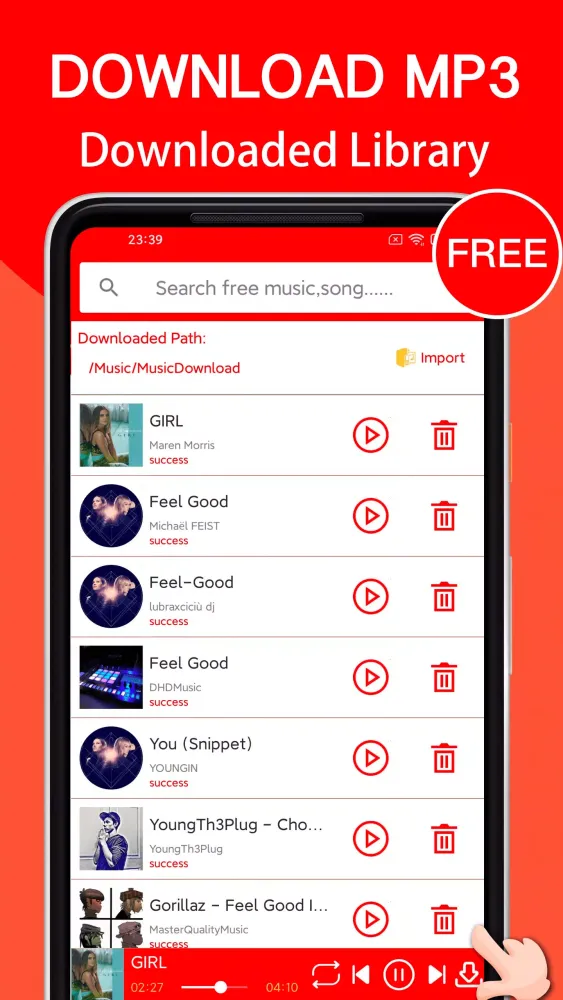 Capturas de tela do Music Player - Mp3 Player