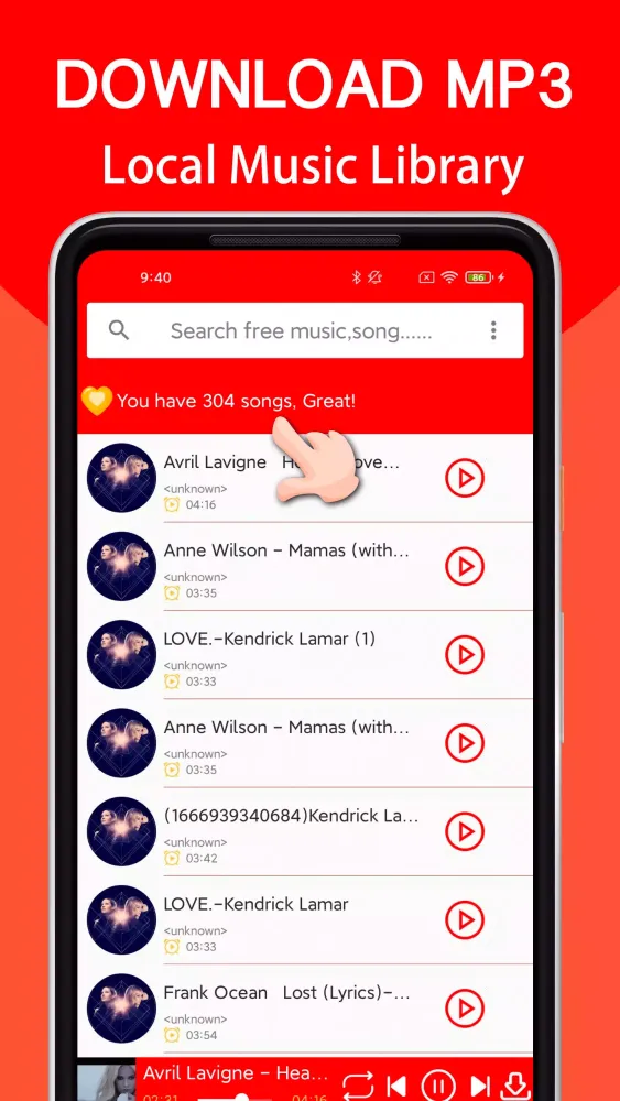 Capturas de tela do Music Player - Mp3 Player