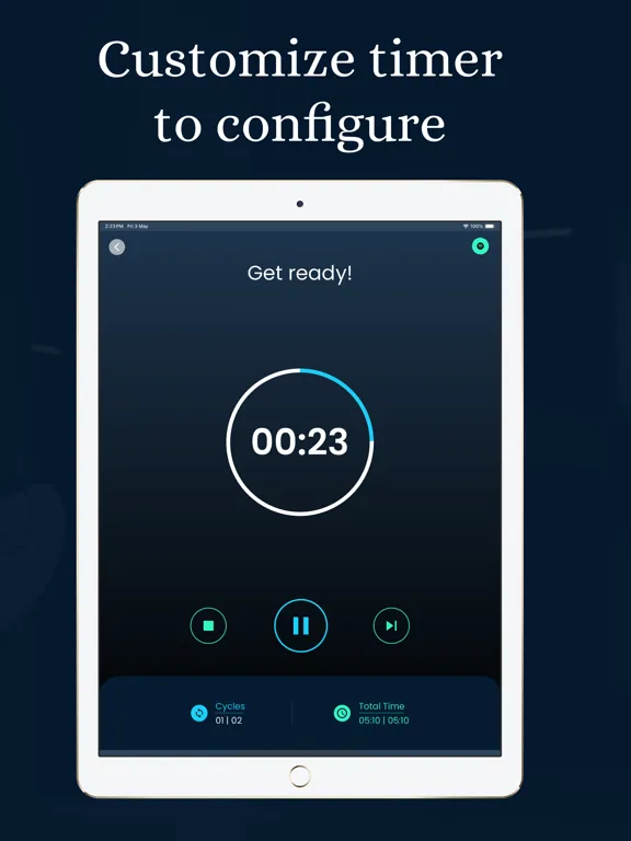 Zrzuty ekranu Valcare Tabata and HIIT Timer iPad 