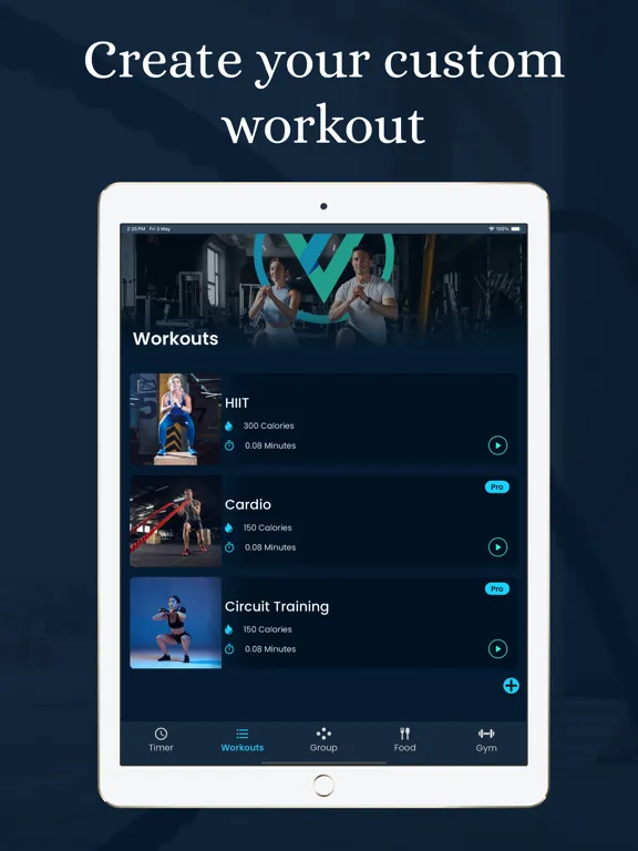 Zrzuty ekranu Valcare Tabata and HIIT Timer iPad 